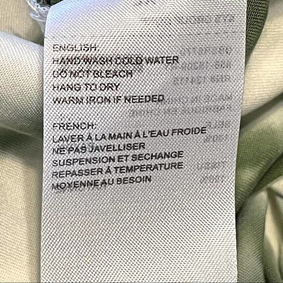 Elodie Tie Dye Rayon Green White High Rise Shorts Size XL - Picture 8 of 8